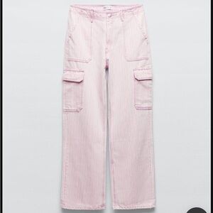 Zara Striped Cargo Pants (NWT)